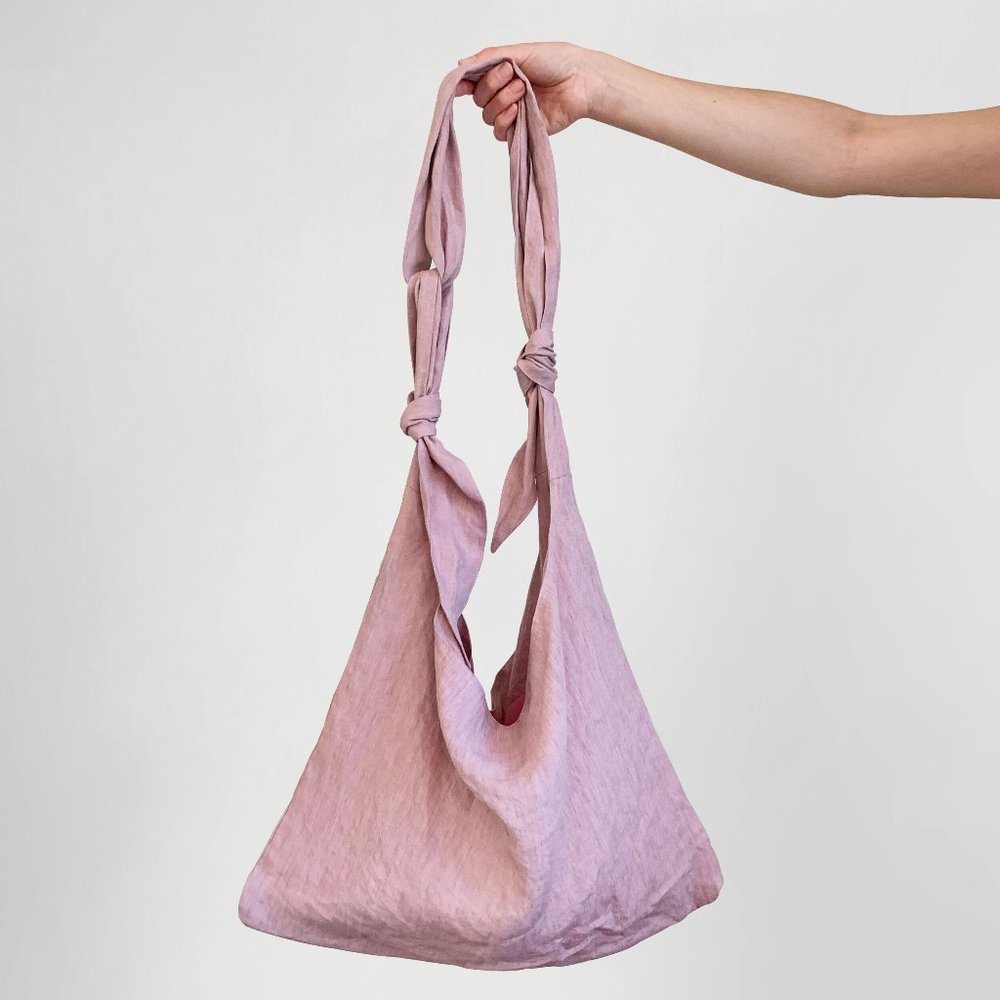 Mijeong Park Linen Ollie Oversized Bag - Pink (New with tags)